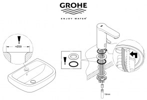 MONTAJE ALZA PARA EUROSMART COSMOPOLITAN E GROHE